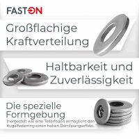 Spannscheiben M8 für Schraubenverbindungen DIN 6796 Edelstahl A2