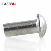 Halbrmitnieten 5x12 DIN 660 Edelstahl A2