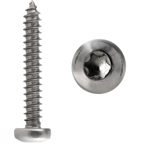 Rundkopf-Spanplattenschrauben 6,0x60 mit verst&auml;rktem Kopf Edelstahl A2