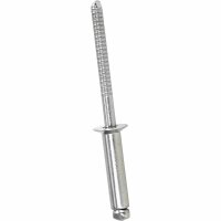 Blindnieten 4,8x12 mm mit Senkkopf DIN 7337 Edelstahl A2