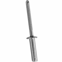 Dichtblindnieten 4x14 mit Flachkopf gerillter Nietdorn...