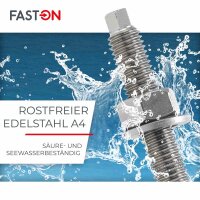 Ankerstangen M10x130 Edelstahl A4