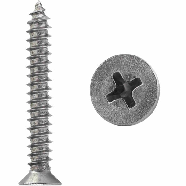 Senk-Blechschrauben 4,2x38 Kreuzschlitz (PH) Edelstahl A2 DIN 7982