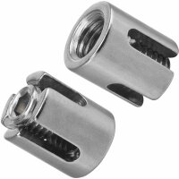 Kreuzklemme Offen 3mm Edelstahl A4