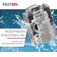 Kreuzklemme Offen 3mm Edelstahl A4