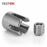 Kreuzklemme Offen 3mm Edelstahl A4