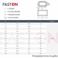 Pressklemme Kupfer Cu 7mm