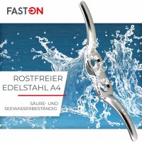 Flaggenklampe 112mm Edelstahl A4