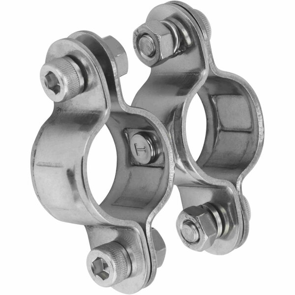 Doppelschelle Doppelt mit Wirbel 25mm