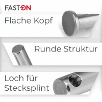 Steckbolzen 8x44mm Edelstahl A4