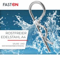 Federstecker 4mm Edelstahl A4