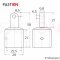 Endkappe 22mm Edelstahl A4
