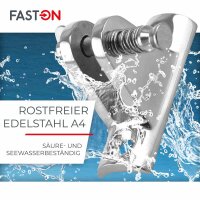 Verdeckbeschlag 22mm Basis Gewölbt