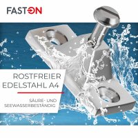 Verdeckbeschlag 50x23x18mm Edelstahl A4