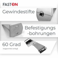 Handlaufdurchlass 60° 22mm