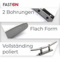 Belegklampe 100mm Flach 2 löcher