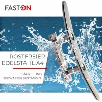Belegklampe 125mm Flach 2 löcher