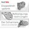 Scharniere 30x80x2mm Tisch Edelstahl A2