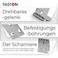 Scharniere 40mm Edelstahl A2