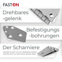Scharnier 95x60x2mm Edelstahl A2