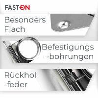 Bodenheber 76x57mm Edelstahl A2