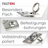 Bodenheber 44x63mm Edelstahl A4