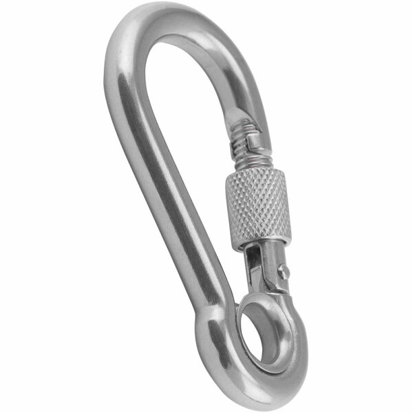 Karabinerhaken 80mm Mit Muttern mit Kausche