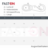 Augwirbelhaken 21mm