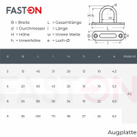 Augplatte 80mm Typ C