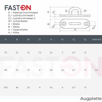 Augplatte 100mm Typ C