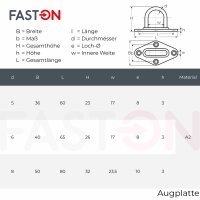 Augplatte 36mm Typ A