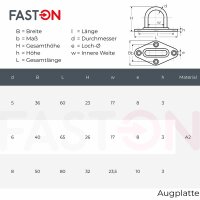 Augplatte 50mm Typ C