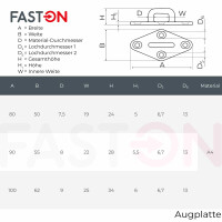 Augplatte 62mm Typ C