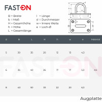 Augplatte 30mm Typ A