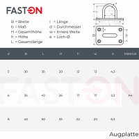 Augplatte 35mm Typ B