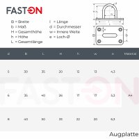 Augplatte 35mm Typ B