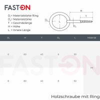 Holzschrauben 60mm Mit Ring