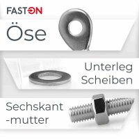 Augbolzen M8 Mit Kragen