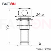 Tankl&uuml;fter Edelstahl A4