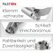 Schlauchschellen 70-90/12mm DIN 3017 Mit Schneckenantrieb