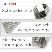 Selbstschneidende Gewindeeinsätze M14 Edelstahl A2