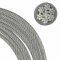 1,25 / 2 mm Drahtseil 7x7 PVC ummantelt transparent Edelstahl A4