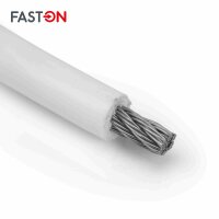 4/6 mm Drahtseil 7x7 PVC ummantelt weiss Edelstahl A4
