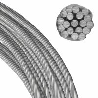 2,0 mm Drahtseil 1x19 hart Edelstahl A4