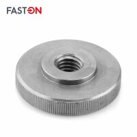 Rändelmuttern M3 niedrige Form DIN 467 Edelstahl A1