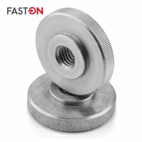 Rändelmuttern M8 niedrige Form DIN 467 Edelstahl A1