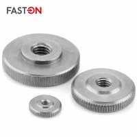 Rändelmuttern M10 niedrige Form DIN 467 Edelstahl A1