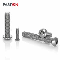 Linsenkopfschrauben M5x20 Innensechskant (ISK) ISO 7380 Edelstahl A2