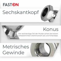 Abreissmutter M10 Edelstahl A2