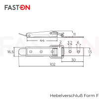 Hebelverschluss Typ F-Aisi&nbsp;304